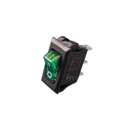 Hammond GREEN SWITCH, 250VAC /10A 1584S10